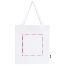 Sac shopping à soufflets Odisha bio OCS 180 g/m2 de 14 LCouleur:Blanc