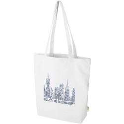 Sac shopping Odisha bio OCS à large fond 180 g/m2 de 11 LCouleur:Blanc