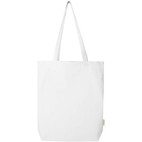 Sac shopping Odisha bio OCS à large fond 180 g/m2 de 11 LCouleur:Blanc
