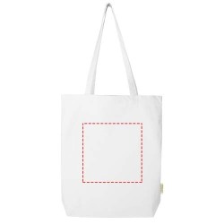 Sac shopping Odisha bio OCS à large fond 180 g/m2 de 11 LCouleur:Blanc