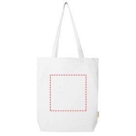Sac shopping Odisha bio OCS à large fond 180 g/m2 de 11 LCouleur:Blanc