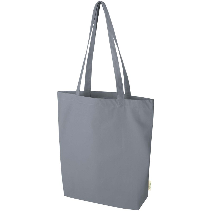 Sac shopping Odisha de 10 L bio certifié OCS 270 g/m²Couleur:Gris