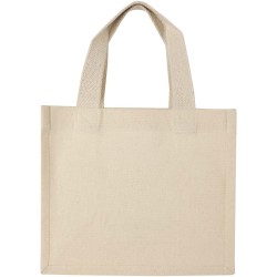 Mini sac shopping Odessa à soufflet en coton recyclé de 9 L et 220 g/m² certifié GRSCouleur:Naturel