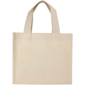 Mini sac shopping Odessa à soufflet en coton recyclé de 9 L et 220 g/m² certifié GRSCouleur:Naturel