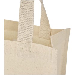 Mini sac shopping Odessa à soufflet en coton recyclé de 9 L et 220 g/m² certifié GRSCouleur:Naturel