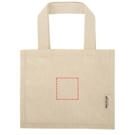 Mini sac shopping Odessa à soufflet en coton recyclé de 9 L et 220 g/m² certifié GRSCouleur:Naturel