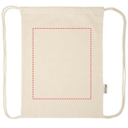 Sac Peru Blend de 5 L avec cordon en coton recyclé 180 g/m2 certifié GRSCouleur:Naturel