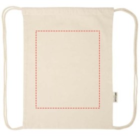 Sac Peru Blend de 5 L avec cordon en coton recyclé 180 g/m2 certifié GRSCouleur:Naturel