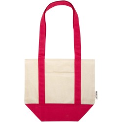 Mini sac shopping Sam en coton recyclé GRS 320 g/m2Couleur:Rouge Naturel