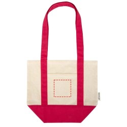 Mini sac shopping Sam en coton recyclé GRS 320 g/m2Couleur:Rouge Naturel
