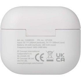 Oreillette Bluetooth® True Wireless Altais sans fil en plastique recycléCouleur:Blanc