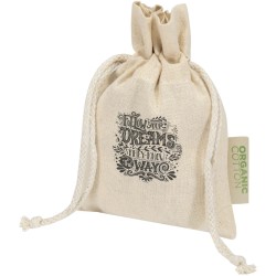 Sac cadeau bio OCS Odisha 140 g/m2 15 x 10 cmCouleur:Naturel