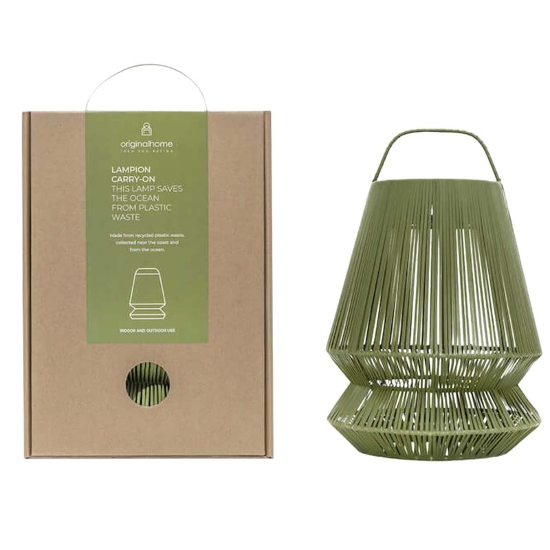 Abat jour portable recyclé Originalhome LampionCouleur:Vert