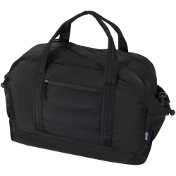 Sac de voyage Puffer recyclé certifié GRS avec fond isolé de 30 LCouleur:Noir