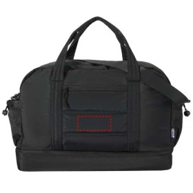 Sac de voyage Puffer recyclé certifié GRS avec fond isolé de 30 LCouleur:Noir