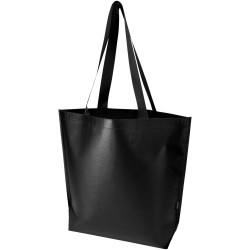 Sac shopping Duo oversize recyclé à double laminage certifié GRS de 30 LCouleur:Noir