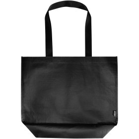 Sac shopping Duo oversize recyclé à double laminage certifié GRS de 30 LCouleur:Noir