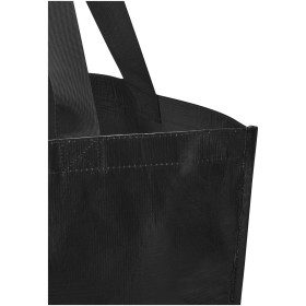 Sac shopping Duo oversize recyclé à double laminage certifié GRS de 30 LCouleur:Noir