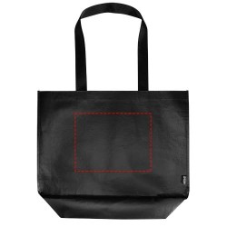Sac shopping Duo oversize recyclé à double laminage certifié GRS de 30 LCouleur:Noir