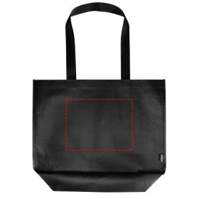 Sac shopping Duo oversize recyclé à double laminage certifié GRS de 30 LCouleur:Noir