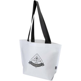 Sac shopping Duo recyclé et certifié GRS à double laminage de 18 LCouleur:Blanc