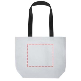 Sac shopping Duo recyclé et certifié GRS à double laminage de 18 LCouleur:Blanc