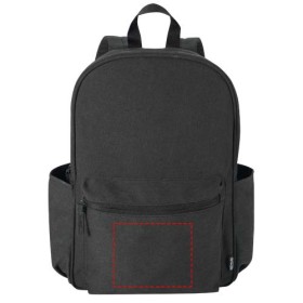 Sac à dos de ville Recanvas recyclé et certifié GRS de 15,6" et 16 LCouleur:Noir