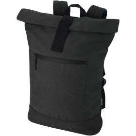 Sac à dos à fermeture enroulable Recanvas recyclé et certifié GRS de 14" et 16 LCouleur:Noir