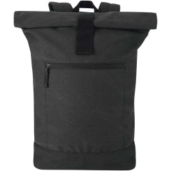 Sac à dos à fermeture enroulable Recanvas recyclé et certifié GRS de 14" et 16 LCouleur:Noir