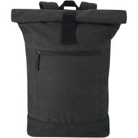 Sac à dos à fermeture enroulable Recanvas recyclé et certifié GRS de 14" et 16 LCouleur:Noir