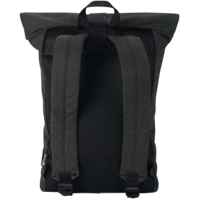 Sac à dos à fermeture enroulable Recanvas recyclé et certifié GRS de 14" et 16 LCouleur:Noir