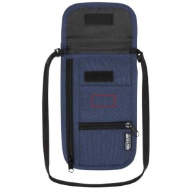 Pochette de voyage intelligente Ross recyclée et certifiée GRSCouleur:Bleu cobalt