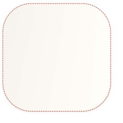 Dessous de verre carré LuminCouleur:Blanc