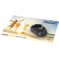 Tapis de souris Lumin avec impression en quadrichromieCouleur:Blanc