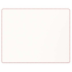Tapis de souris Lumin avec impression en quadrichromieCouleur:Blanc