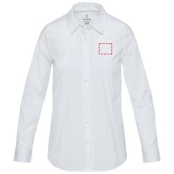 Chemise en popeline femme CarnelianCouleur:Blanc