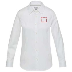 Chemise en sergé femme CitrineCouleur:Blanc