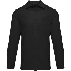 Chemise unisexe en velours côtelé AlumCouleur:Noir