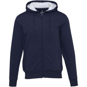 Sweat à capuche sherpa Natron intégralement zippéCouleur:Marine