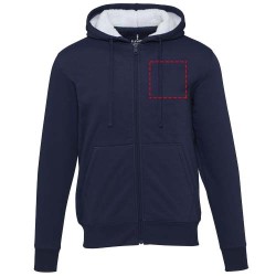 Sweat à capuche sherpa Natron intégralement zippéCouleur:Marine