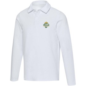 Polo unisexe Apollo à manches longuesCouleur:Blanc