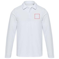 Polo unisexe Apollo à manches longuesCouleur:Blanc