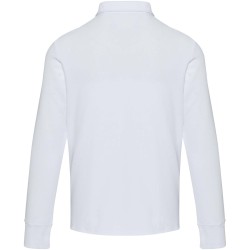 Polo unisexe Zeus à manches longues et demi fermeture éclairCouleur:Blanc