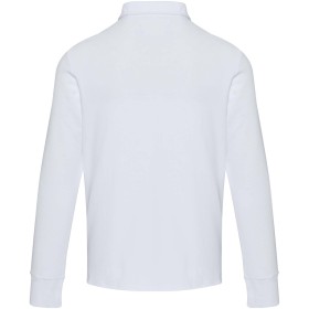 Polo unisexe Zeus à manches longues et demi fermeture éclairCouleur:Blanc