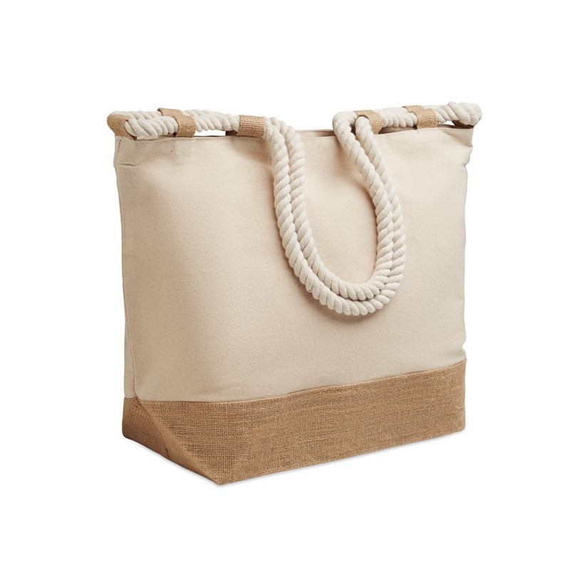 Sac de plage en toileCouleur:Beige