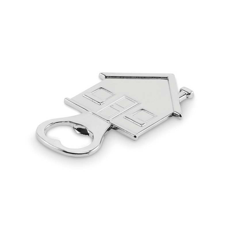 Décapsuleur en forme de maisonCouleur:Argent mat