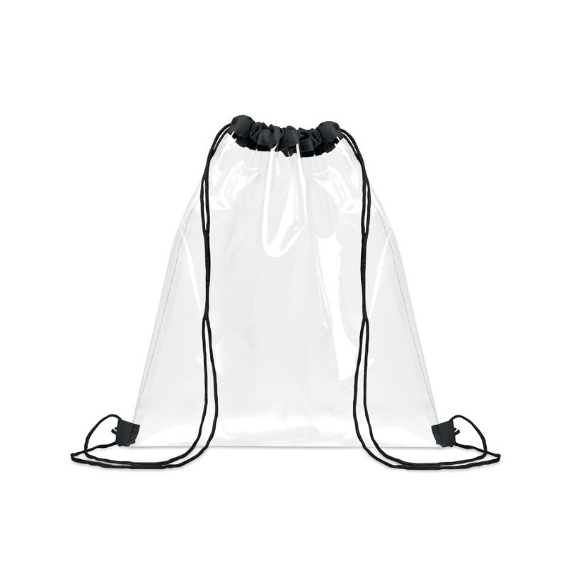 Sac à cordon transparentCouleur:Noir