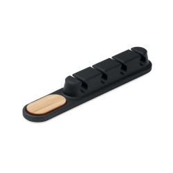 Séparateur câbles en siliconeCouleur:Noir