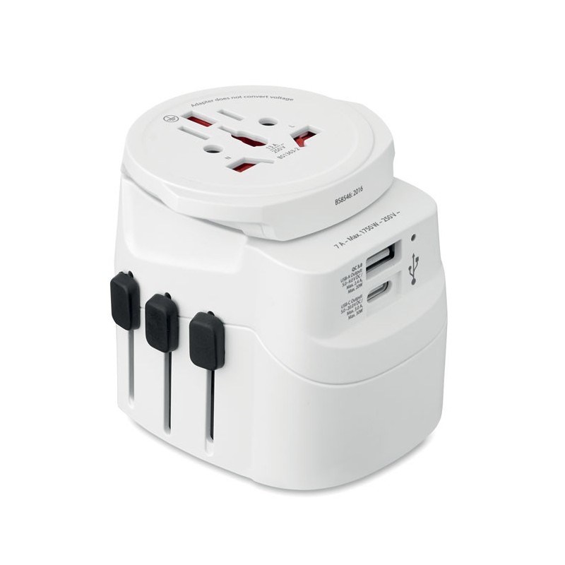 Adaptateur SKROSS® USB 30W PDCouleur:Blanc