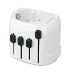 Adaptateur SKROSS® PRO 3pôlesCouleur:Blanc